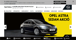 Desktop Screenshot of opel-dabas.hu